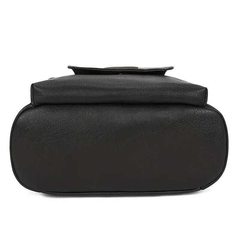 Veganlederen Rugzak Dames Stijlvol Retro Design Dagelijks Gebruik Werk Reizen Schooltas Bruin Zwart Casual