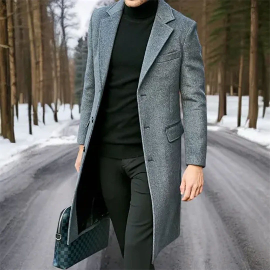 Herren Wintermantel Warm Elegant Stanford
