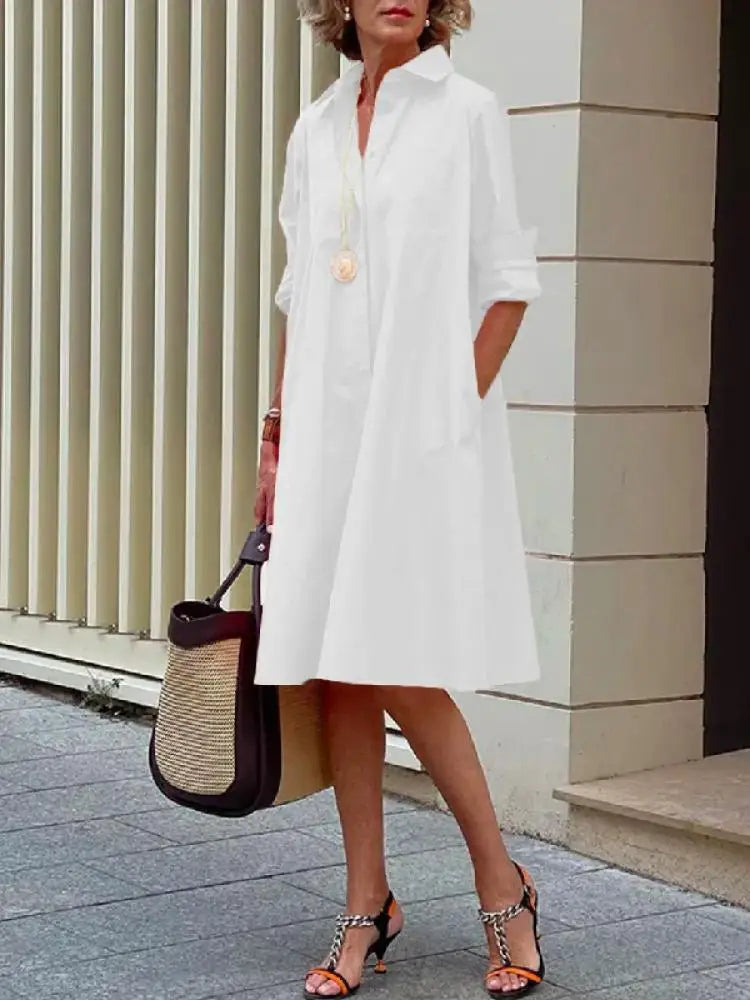 Vrouwelijke Jurk Elegante Stijl Zomerjurk