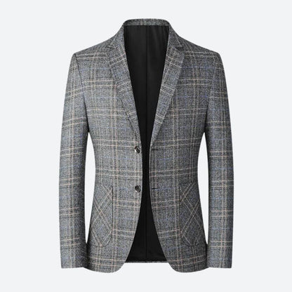 Geruite Blazer voor Mannen Klassieke Stijl