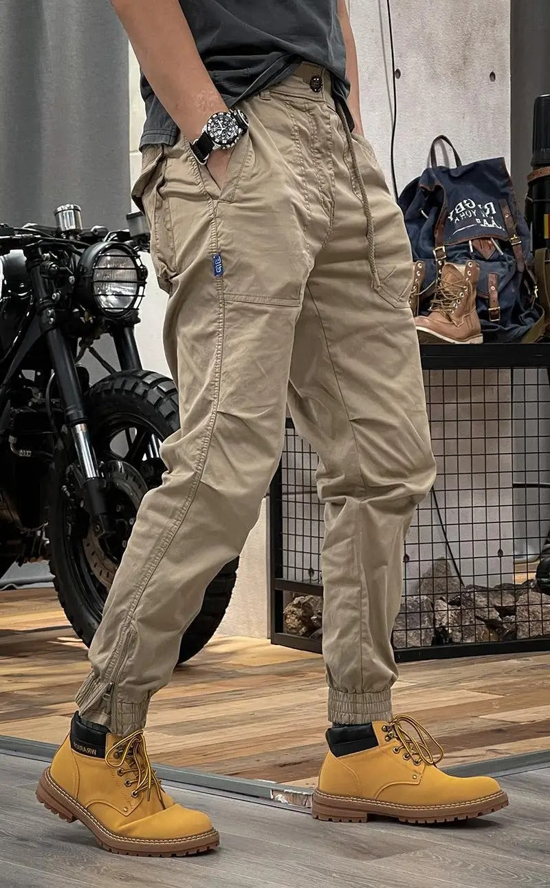 Elastische Cargo Broek voor Mannen Comfortabele Zomerbroek
