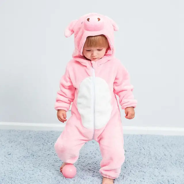 Baby onesie panda katoen polyester zwart wit baby pyjama dierenpak met capuchon uniseks huispak peuter