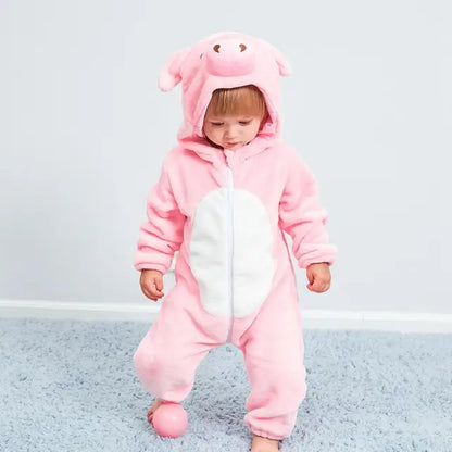 Baby onesie panda katoen polyester zwart wit baby pyjama dierenpak met capuchon uniseks huispak peuter