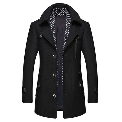 Heren Overjas Peaky Blinders Stijl Klassiek Design