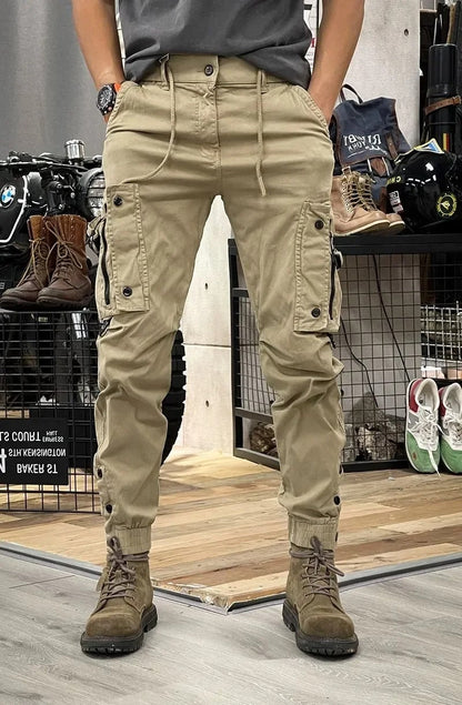Elastische Cargo Broek voor Mannen Comfortabele Zomerbroek