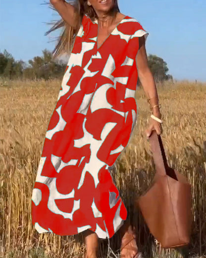 Vrouwelijke Zomerjurk Floral Bloemenprintjurk