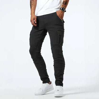 Heren Cargo Jeans Comfortabele Pasvorm Modern