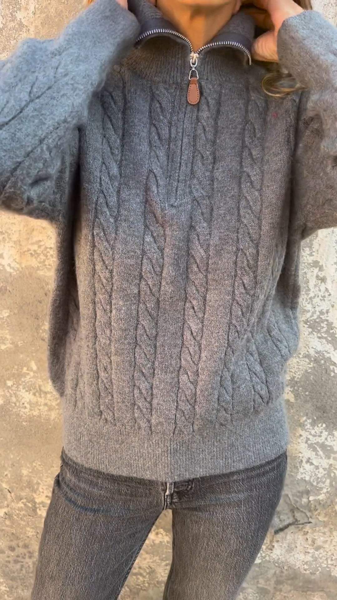 Damestrui Lange Mouw Klassieke Stijl Warm en Comfortabel