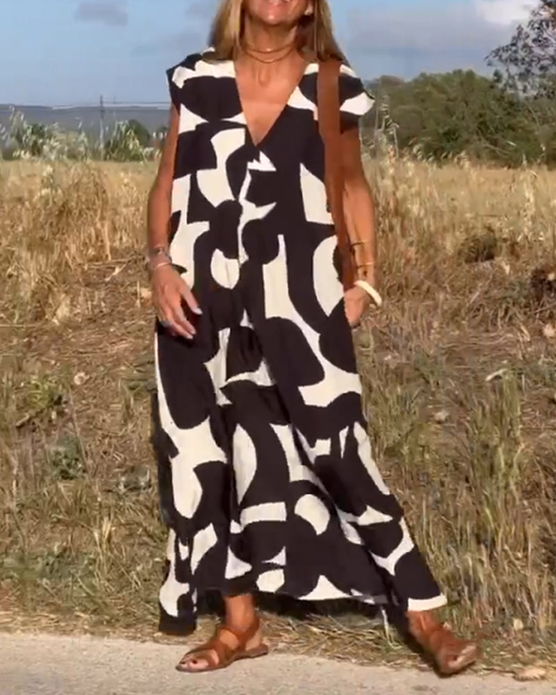 Vrouwelijke Zomerjurk Floral Bloemenprintjurk - StudioMarella