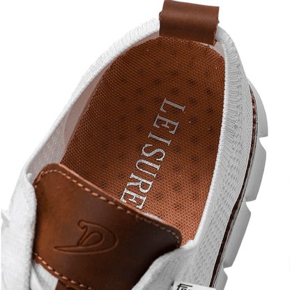 Herenschoenen Elias Comfortabel Veganistisch Leer Ergonomisch Ademend Licht Casual Elegant Zwart Olijf Bruin