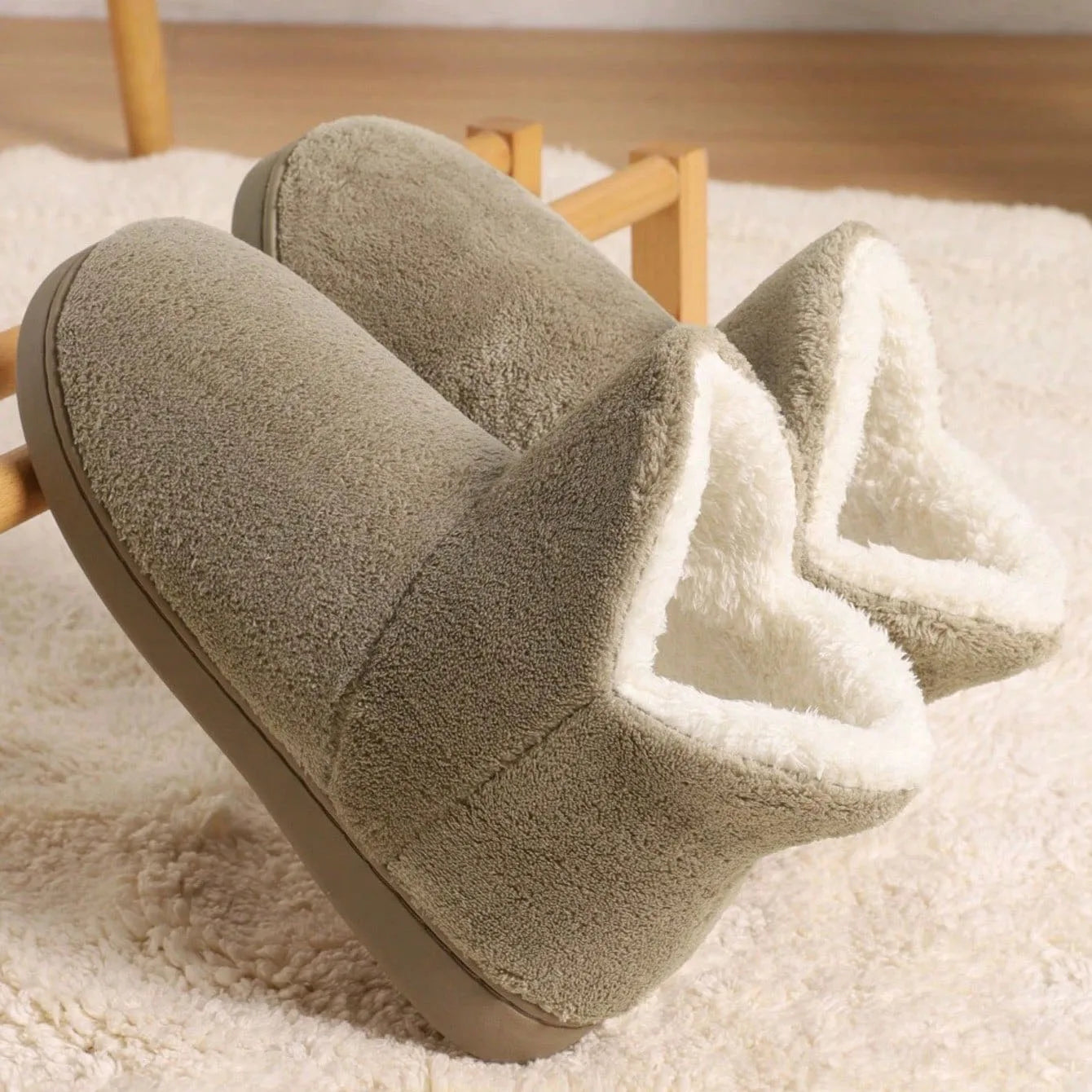 Dames Sherpa Pantoffels Ultra Zachte Warme Binnenpantoffels - StudioMarella