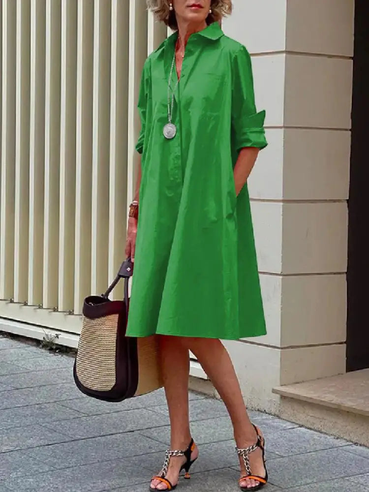 Vrouwelijke Jurk Elegante Stijl Zomerjurk