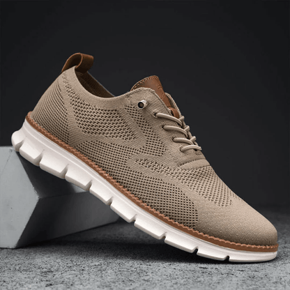 Herenschoenen Elias Comfortabel Veganistisch Leer Ergonomisch Ademend Licht Casual Elegant Zwart Olijf Bruin