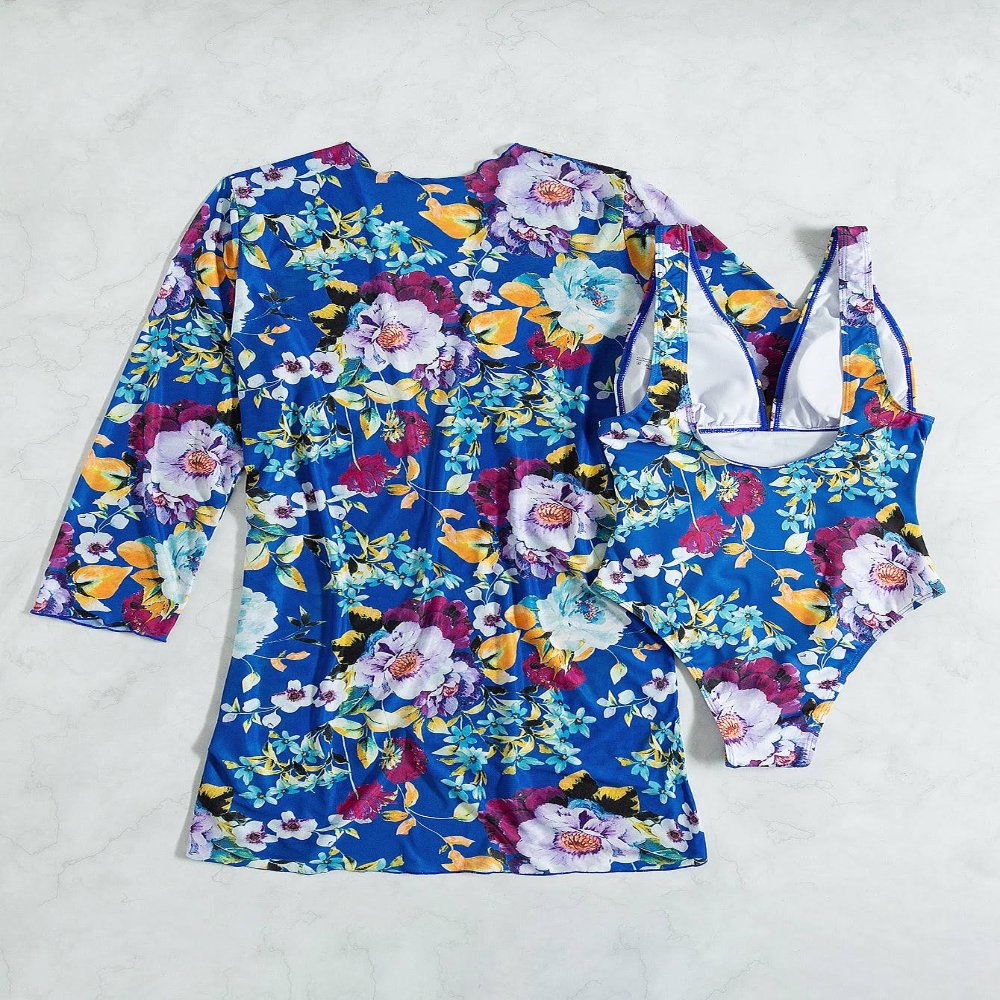 Vrouwenzwempak Blauw 3-Delig Zomer Badpak