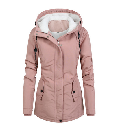 Dames Winterjas Waterdicht met Capuchon en Warme Voering