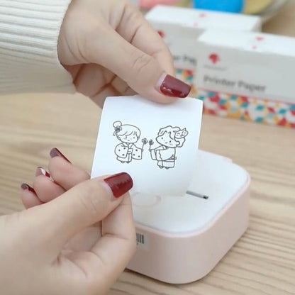 Draagbare Thermische Printer voor Stickers Foto's Labels Bluetooth Zakformaat Inktloos met App Mobiel