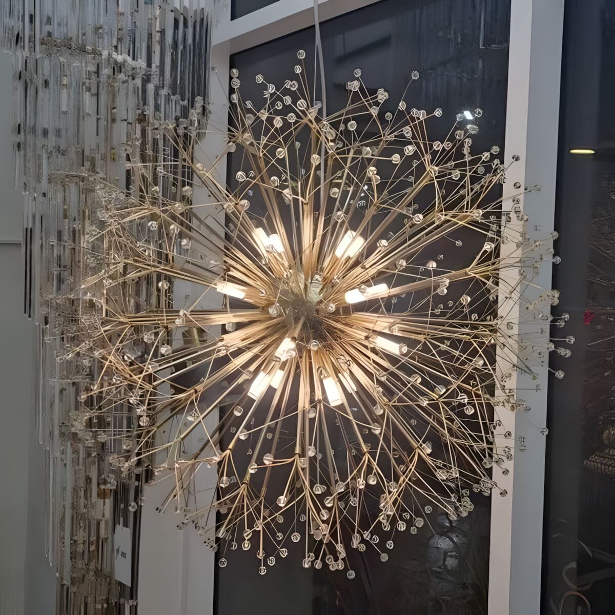 Moderne Kristallen Paardenbloem Kroonluchter Met G9 LED En Luxe Metaal Afwerking