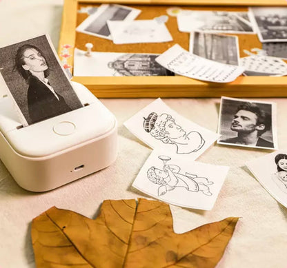 Draagbare Thermische Printer voor Stickers Foto's Labels Bluetooth Zakformaat Inktloos met App Mobiel