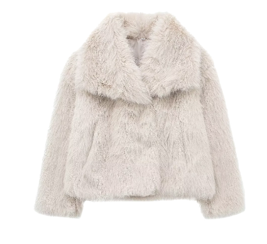 Vrouwelijke Bontjas Luxe Eva Model Winter