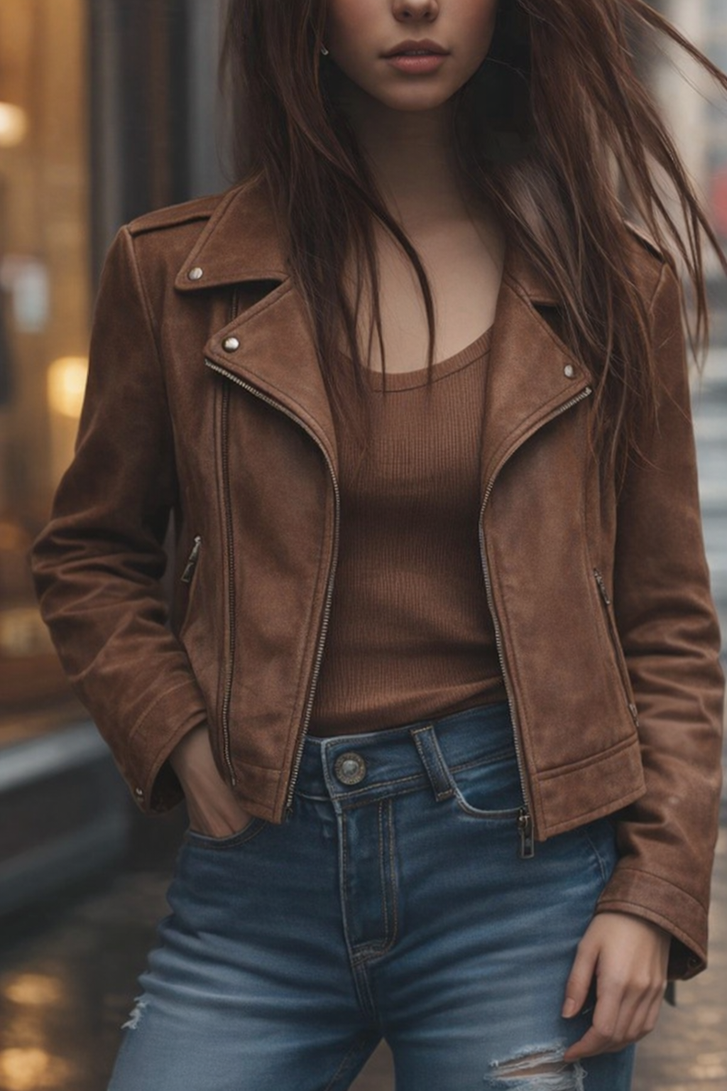 Dames Jas Vintage Herfst Winter Model