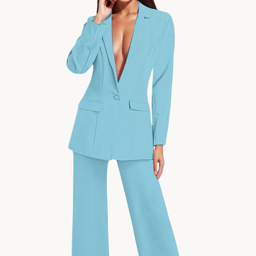 Marise Blazer Broek Set Dames Klassiek Tweedelig Pak