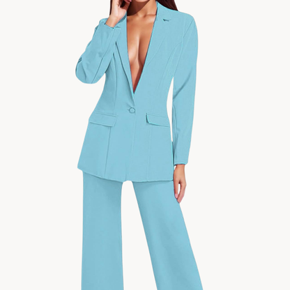 Marise Blazer Broek Set Dames Klassiek Tweedelig Pak