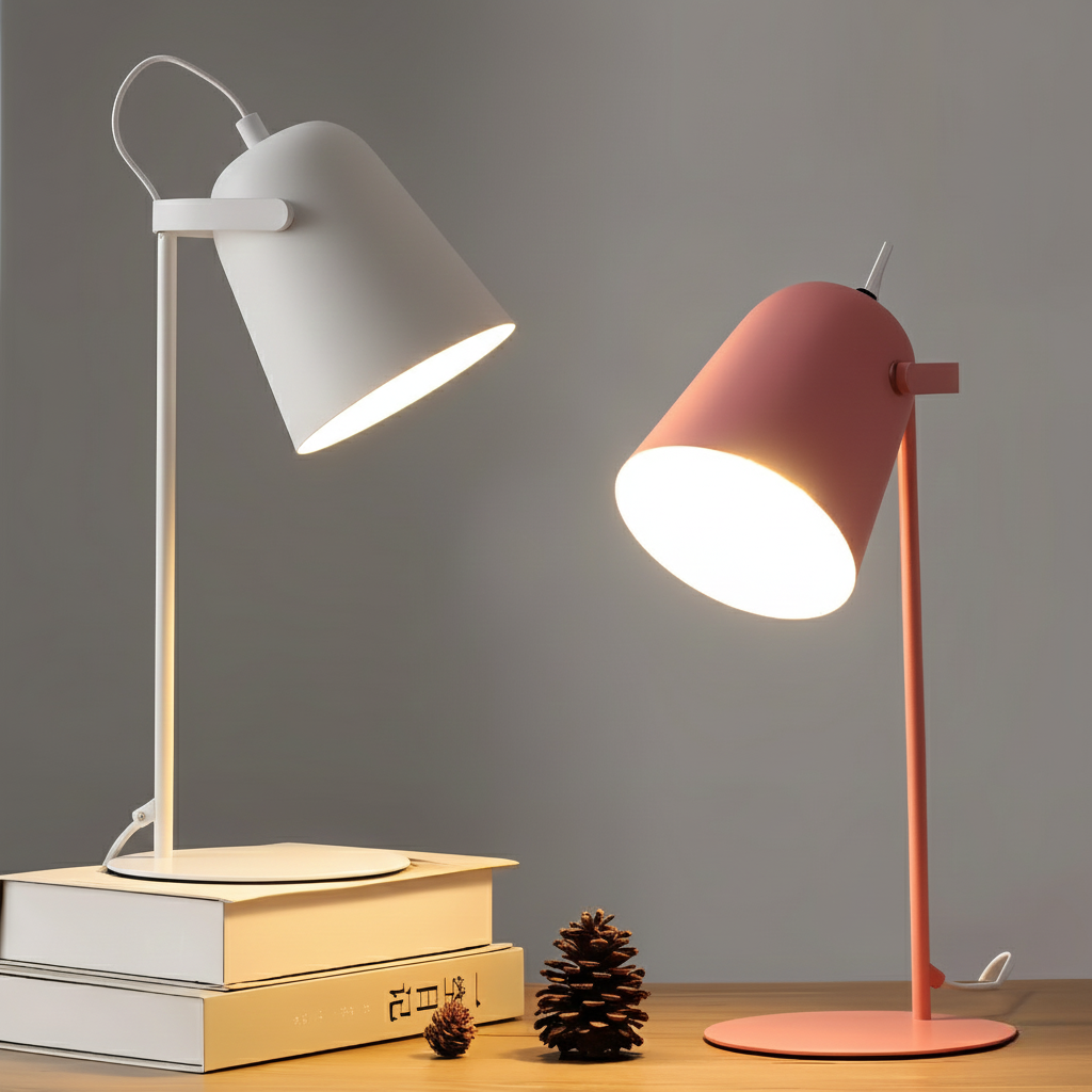 Bureaulamp Macaron met Verstelbare Arm | Scandinavisch Design