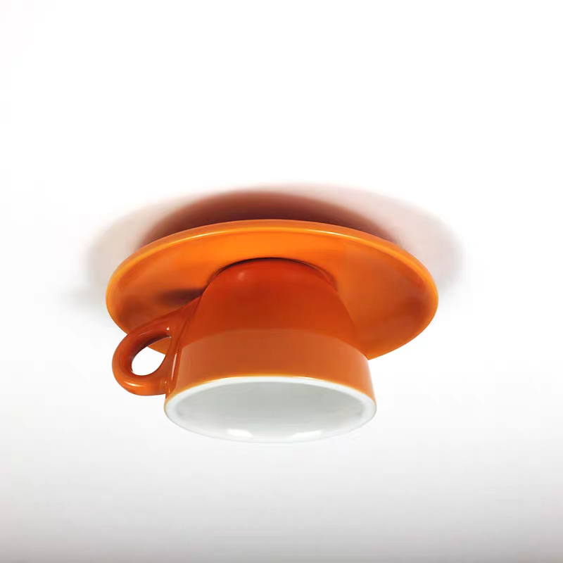 Plafondlamp Keramiek Koffiekop Vorm LED Blauw Roze Geel Slaapkamer Woonkamer Speels Design