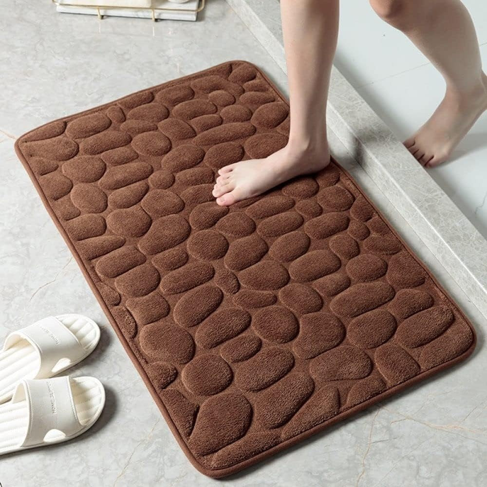 Badmat Microvezel Antislip Crème Badkamer Sneldrogend Absorberend Zachte Badkamermat Wasbaar Vloermat Douchemat Keukenmat