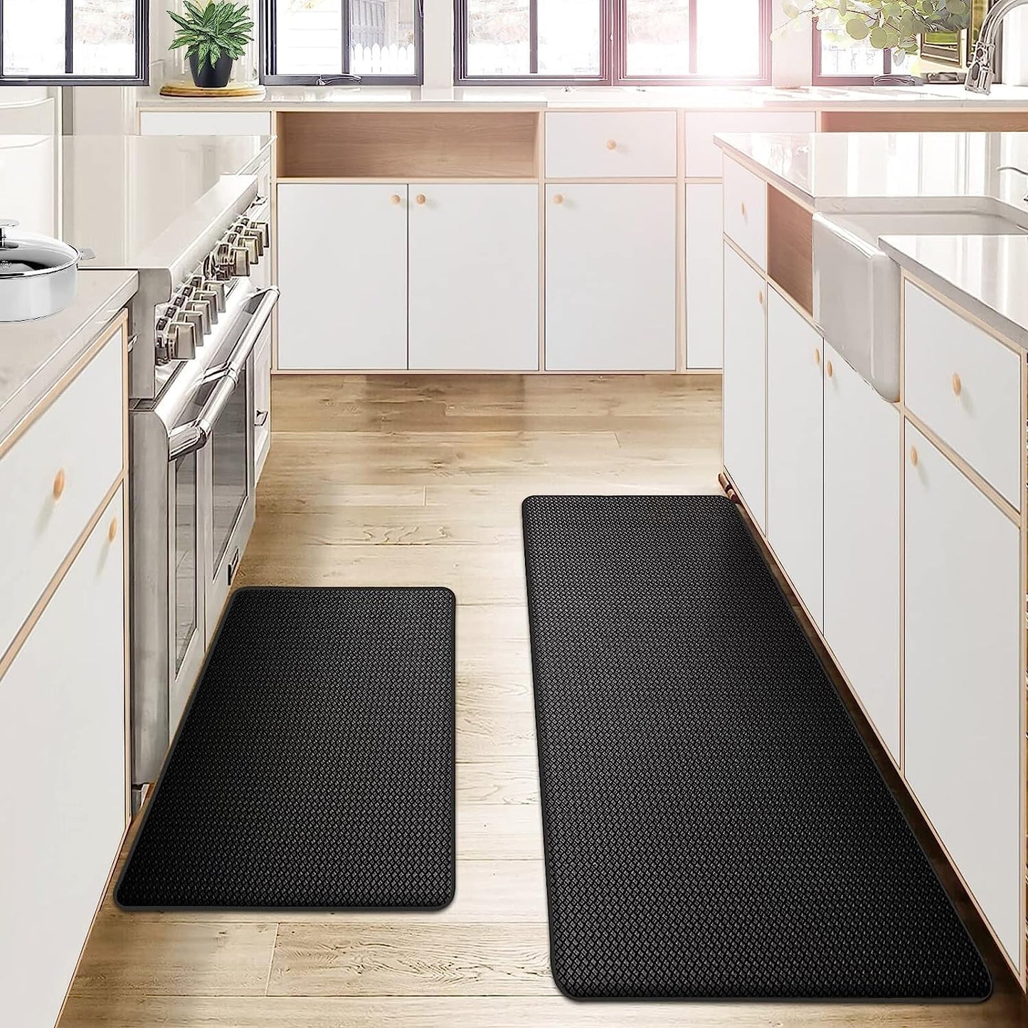 Comfortmat voor Keuken - Anti-Vermoeidheid Mat - Antislip & Ergonomisch - Keukenvloermat PVC - Voor Lange Sta-Uren