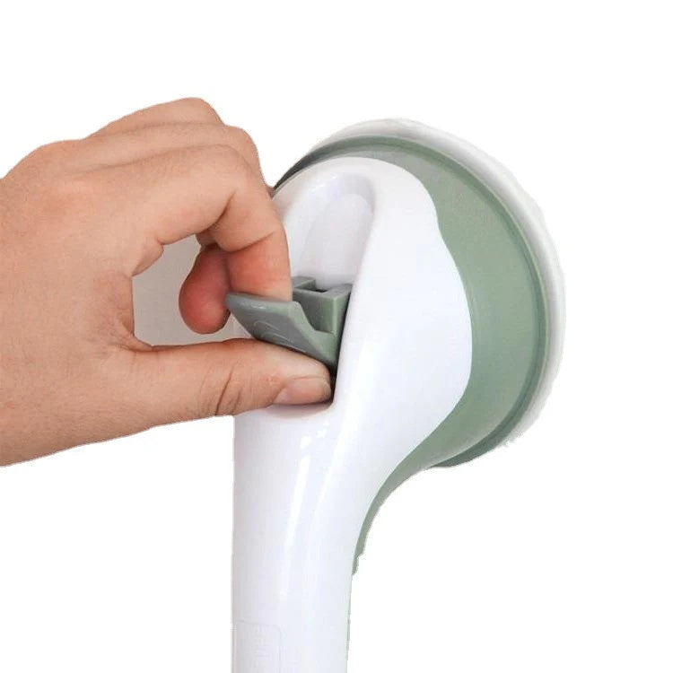 Veiligheidshandgreep Zuignap Kunststof Wit Badkamer Douche Wandgreep Antislip Zonder Boren Extra Grip Badkamer