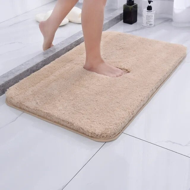 Luxe Pluche Badmat Antislip Zachte Microvezel Absorberend voor Douche Badkamer WC