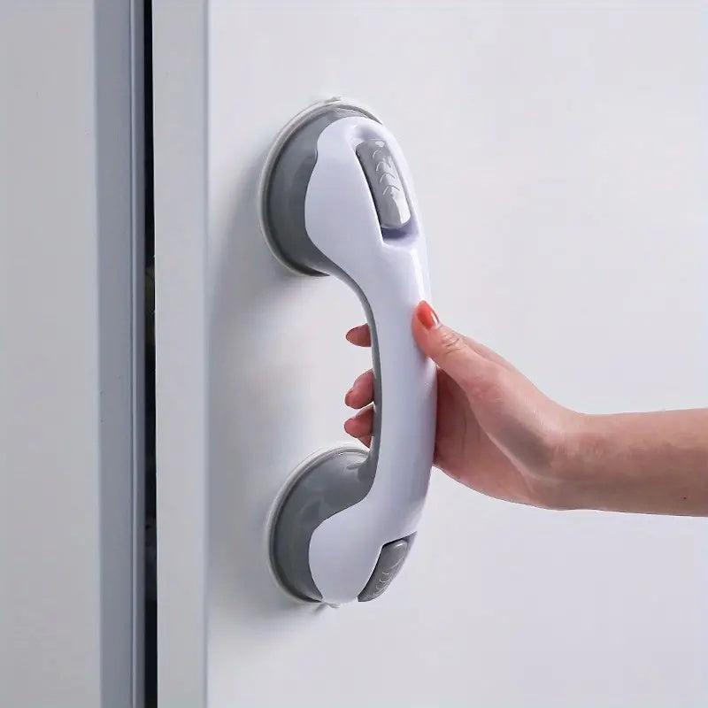 Veiligheidshandgreep Zuignap Kunststof Wit Badkamer Douche Wandgreep Antislip Zonder Boren Extra Grip Badkamer