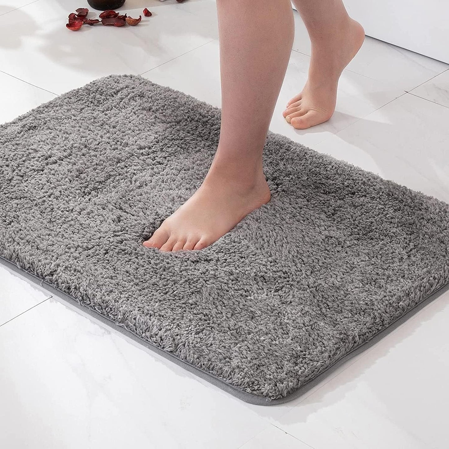 Luxe Pluche Badmat Antislip Zachte Microvezel Absorberend voor Douche Badkamer WC