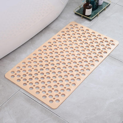 Douchemat Antislip PVC Grijs Badkamer Veilig Douche Badmat Met Afwateringsgaten Sneldrogend Schimmelbestendig Vloermat Douchecabine