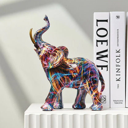 Moderne Olifant Sculptuur met Graffiti Design | Interieur Decoratie – Sansoti