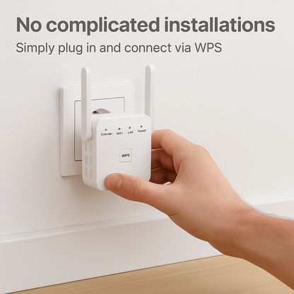 Wifi Versterker 5G Dual Band 300Mbps Tot 1000ft WPS