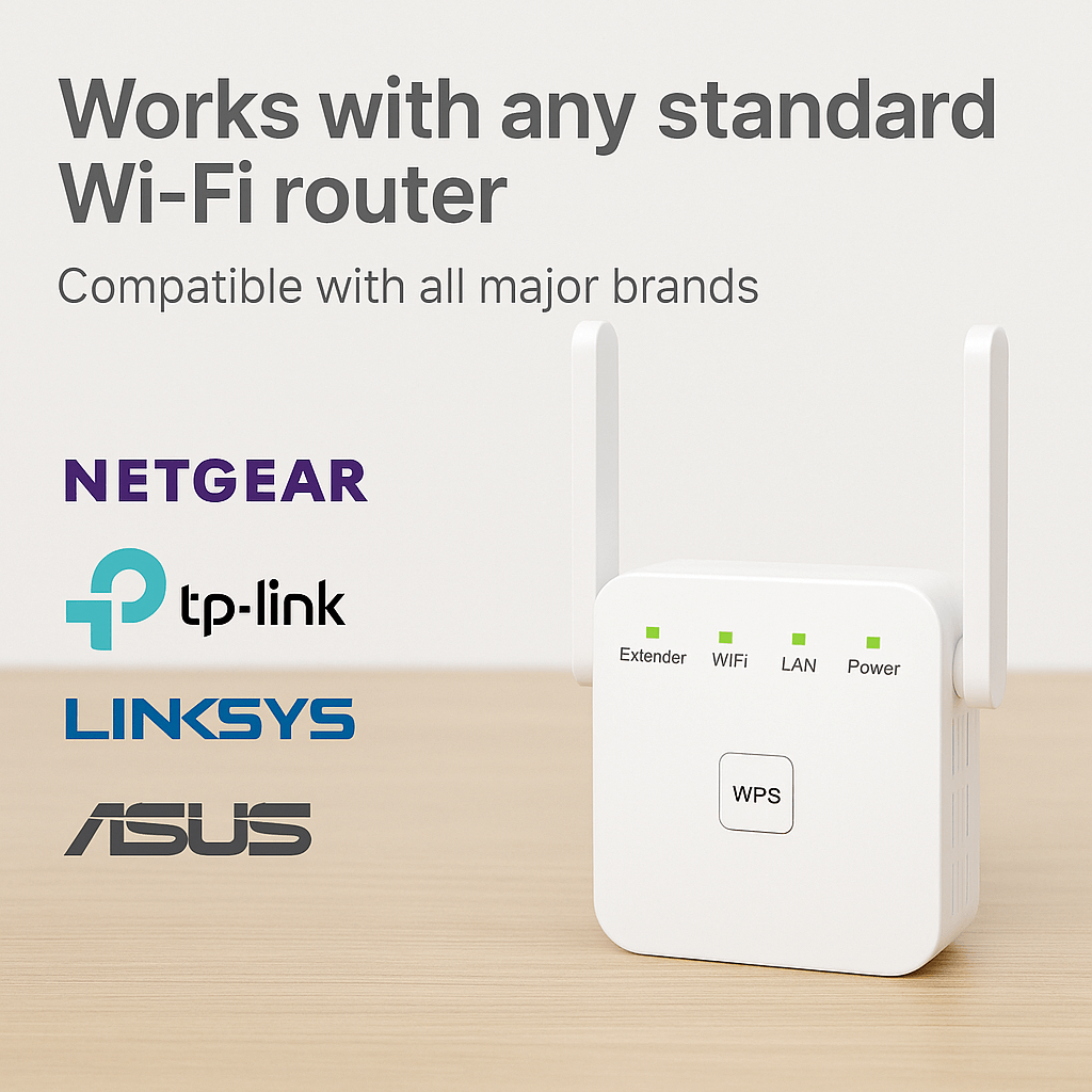 Dual-Band WiFi Signaalversterker voor Volledig Bereik in Huis