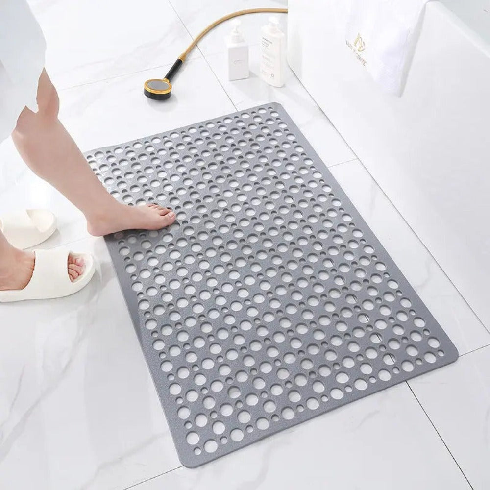 Antislip Douchematje met Zuignappen - Antibacterieel TPE Badmat - Sneldrogend & Veilig voor Douche en Bad