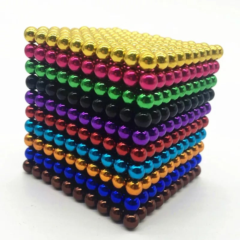 Magnetische Constructieballen Set 216 Stuks 5mm Educatief Speelgoed voor Creativiteit en Ruimtelijk Inzicht Ontwikkeling Kinderen 7+ Jaar met Opbergdoos