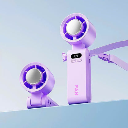 Draagbare Handventilator met IJskoeling en Instelbare Snelheid – Compact Turbo Ventilator voor Onderweg