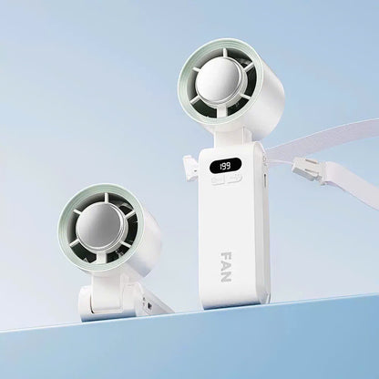 Draagbare Handventilator met IJskoeling en Instelbare Snelheid – Compact Turbo Ventilator voor Onderweg