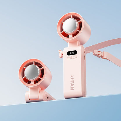 Draagbare Handventilator met IJskoeling en Instelbare Snelheid – Compact Turbo Ventilator voor Onderweg