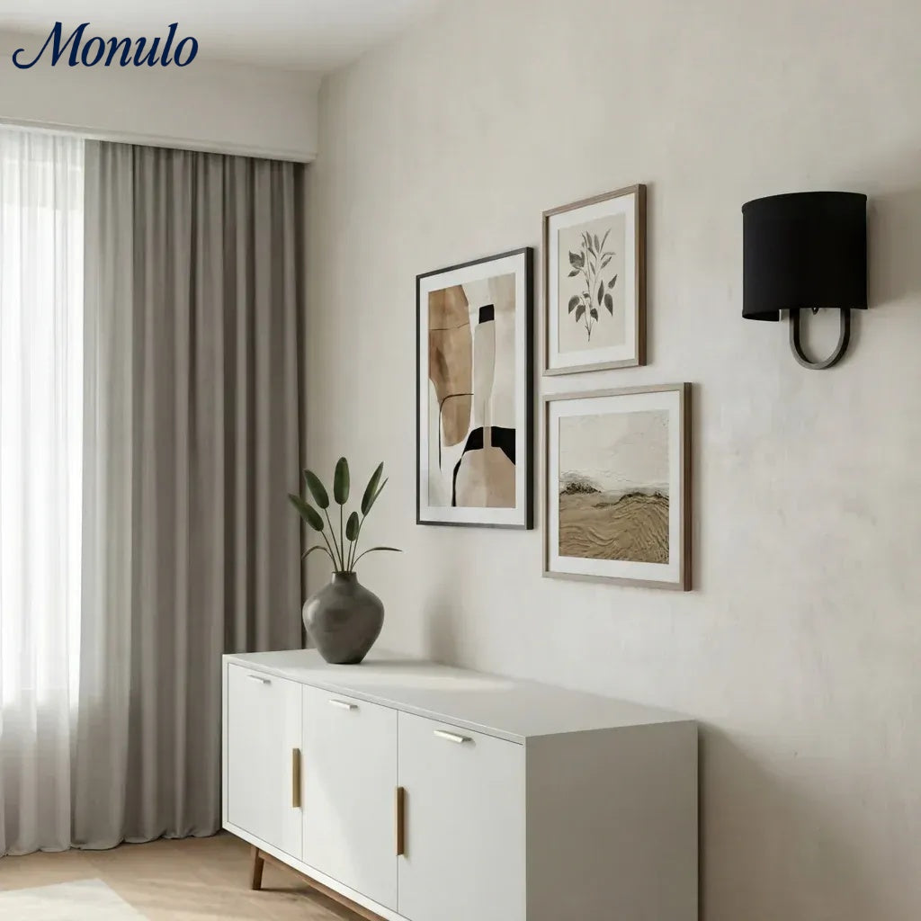 Wandlamp Stoffen Kap – Moderne Slaapkamer Wandverlichting voor Sfeervolle Ambiance