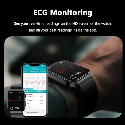 Geavanceerd Gezondheidshorloge met ECG en Bloedglucose Monitoring