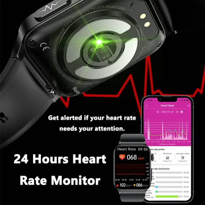 Geavanceerd Gezondheidshorloge met ECG en Bloedglucose Monitoring