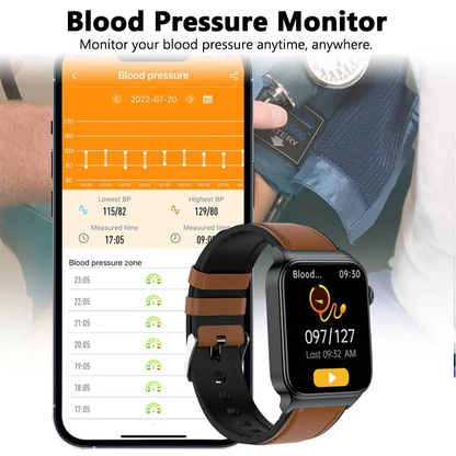 Geavanceerd Gezondheidshorloge met ECG en Bloedglucose Monitoring