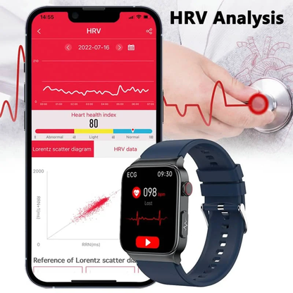 Geavanceerd Gezondheidshorloge met ECG en Bloedglucose Monitoring