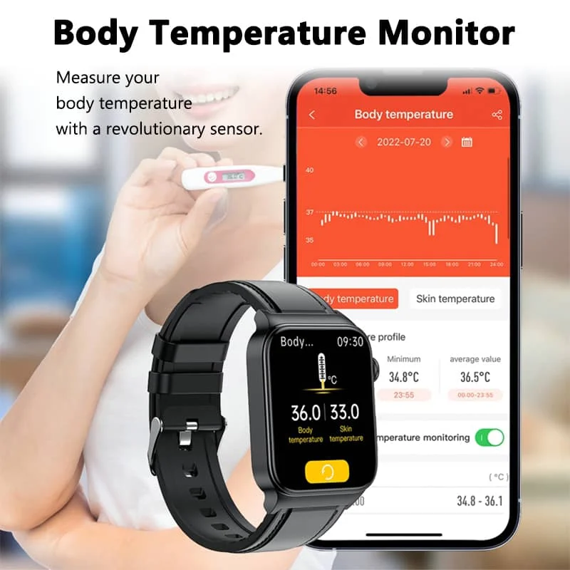 Geavanceerd Gezondheidshorloge met ECG en Bloedglucose Monitoring