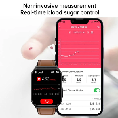Geavanceerd Gezondheidshorloge met ECG en Bloedglucose Monitoring